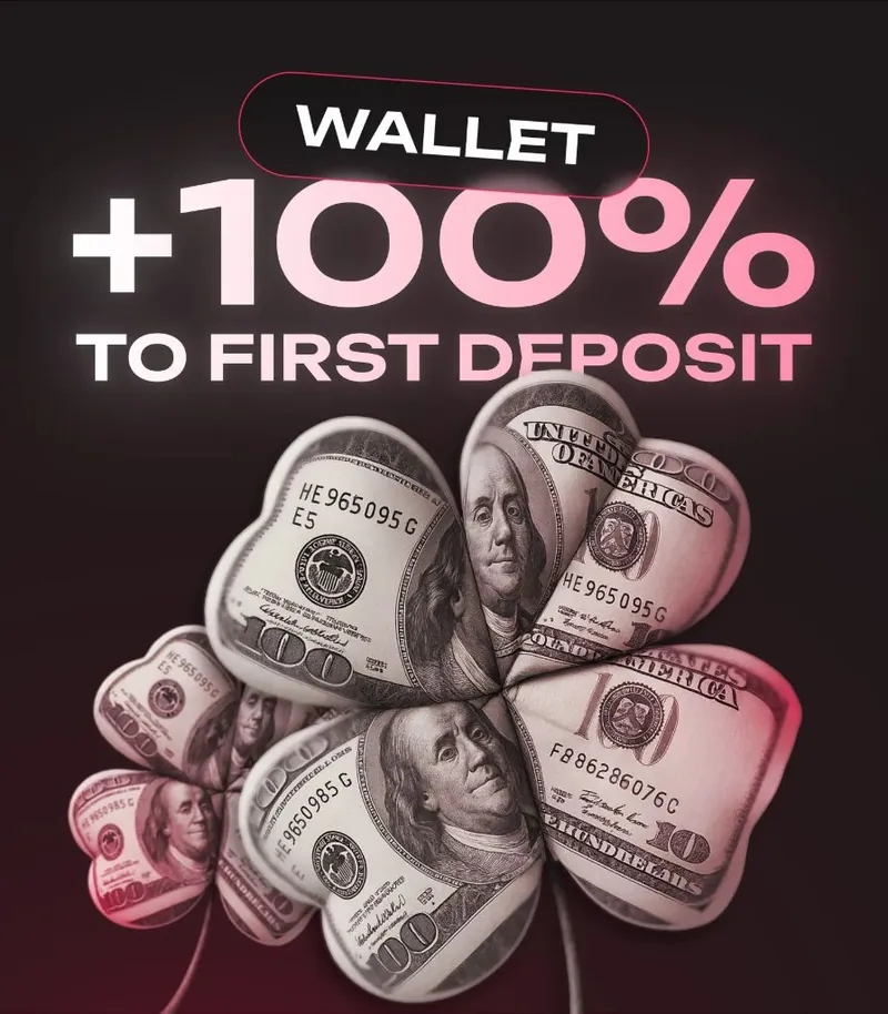 +100% to first deposit
